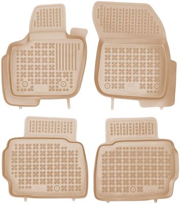 REZAW PLAST beżowe gumowe dywaniki samochodowe Ford Mondeo V Hybryda od 2014r. 200624B/Z
