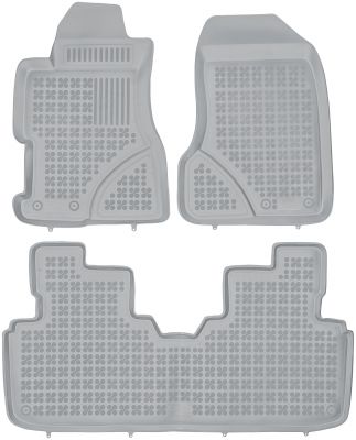 REZAW PLAST popielate gumowe dywaniki samochodowe Honda Civic 5 drzwiowy od 2000-2006r. 200906S/Z