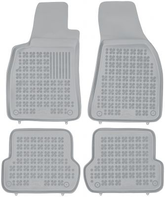 REZAW PLAST popielate gumowe dywaniki samochodowe Seat Exeo od 2008r. 202006S/Z