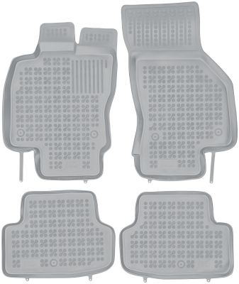 REZAW PLAST popielate gumowe dywaniki samochodowe Seat Leon ST od 2014r. 202007S/Z