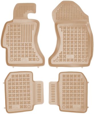 REZAW PLAST beżowe gumowe dywaniki samochodowe Subaru WRX STI od 2014r. 202706B/Z