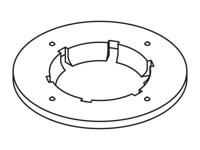 Citroen / Peugeot - okrągłe stopery blokujące dywaniki w samochodzie fixatory - górna / dolna część